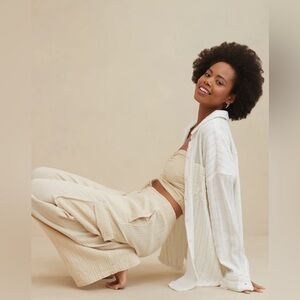 Aerie Gauzy Coverup Shirt